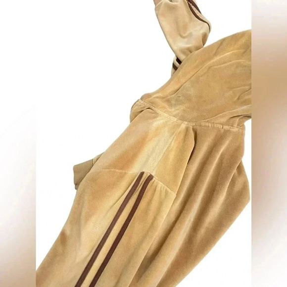 Bob Hale Velour Lightweight Brown Zip Hoodie Y2K Fashion Women’s size Large - Picture 13 of 13